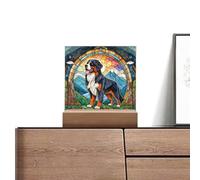 Dog Sympathy Light Catchers Colorful Acrylic | Puppy Acrylic Desktop Decor Sun Ornaments for DogLovers, Daughter, Son, WomenLossOfDog
