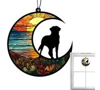 Dog Sympathy Ornament, Acrylic Rememberance Stained Ornament, Dangling Rememberance for Bedrooms, Portable Sympathy Pendant for Gardens