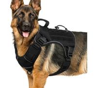 Dog Tactical Chest Harness with Multiple Anchor Points Traction System for Outdoor Exploration, Adjustable Chest and Back Tactical Equipment, Human pet Interactive Harness