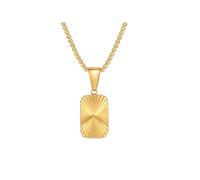 Dog Tag Necklace for Women, Gold Necklace Jewelry Stainless Steel Small Square Geometry Pendant Necklaces Accessories for Birthday