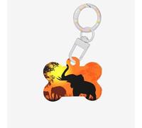 Dog Tags for Pets Elephants Sunset Landscape Name Id Tag for Cat Puppy Kitten Collar