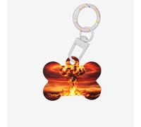 Dog Tags for Pets Nuclear Mushroom Cloud Name Id Tag for Cat Puppy Kitten Collar