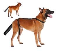 Dog Tail Protector Anti-lick Protective Dog Tail Cover for Wounds with Open End Oxford Cloth Wound Cover Supplies, Black, M