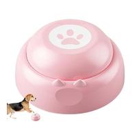 Dog Talking Buttons, Recordable Pet Communication Starter Kit, Interactive Dog Training Buzzers for Speech Learning, Durable ABS Sound Box with Non-Slip Base, Indoor Pet Puzzle Tool (Pink)