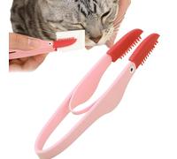 Dog Tear Stain Remover Comb | Silicone Brush Head Dog Face Comb with Anti-Slip Handle,Flexible Pet Brush, Multipurpose Dog Eye Booger Remover for Cat, Dog, Pet