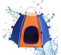 Dog Tee Pee Tent - Polyester Outdoor Camping Bed, Canvas Cat Bed, Folding Indoor Pet Teepee for Lawn, Garden, Home, Gazebo