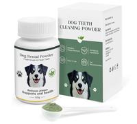 Dog Teeth Cleaning Powder 100g Fights Plaque and Tartar, Freshens Breath, Natural Ingredients for Dogs of All Breeds and Ages Easy to Use Dog Tooth Powder