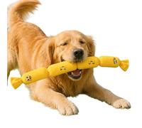 Dog Teething Plush, Cute Sausage Shaped Interactive Bite Resistant, Pet Chew Teething Toys Plush, for Indoor Outdoor Garden Home Apartment Bedroom Balcony