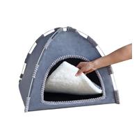 Dog Tent Bed - Padded Warm Soft Plush Cave,Portable Tent Design Covered Dog Bed,for Cats Kittens Puppies Pets Home Yard Sleeping Resting Napping
