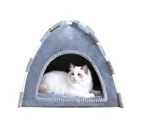 Dog Tent Bed - Plush Shelter Cave Padded Warm | Portable Tent Design Covered Dog Bed,for Pet Kitten Rabbits Puppy Winter Cold Weather Sleeping