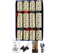 Dog themed content Christmas Crackers Cheeky elf design, set of 4
