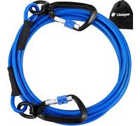 Dog Tie Out Cable 10FT, 1500LBS Break Strength, Heavy Duty Dog Leads with Lockable Swivel Hook for Yard and Outside, Chew & Rust Proof Run Cable for Medium Large Dogs