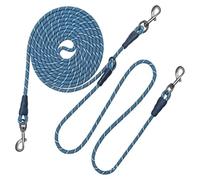 Dog Tie Out Cable, Reflective Pet Lead, Outdoor Dog Cable for Two Pets | Reflective Pet Lead Design, Outdoor Dog Tie Out Cable, Two-Pet Training Lead, for Running Walking Playing Training Camping