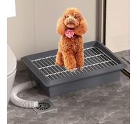 Dog Toilet, Corgi Potty Training Toilet Dog Potty Tray Easy Cleaning Removable Mesh Reusable Trainer Tray for Puppy Training