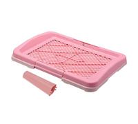 Dog Toilet Detachable for Hamster Other Animals Small Medium and Large Dogs Light Pink 47x34x5.5 cm