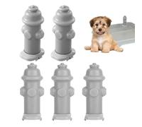 Dog Toilet for the Home, 5 x Puppy Hydrant Urination Posts, Realistic Dog Accessories as Garden Decoration for Puppies with Lawn and Living Area Function