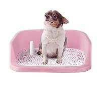 Dog Toilet, Portable Toilet with Tray for Indoor Home Puppy Balcony, Dog Toilet Teddy Chihuahua 50 x 40 cm (Powder)