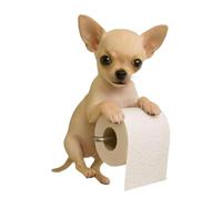 Dog Toilet Roll Holder, Novelty Dog Paper Towel Holder, Wall Mounted Resin Animal Toilet Roll Storage Dispenser Dogs Statue Funny Home Decor for Bathroom Kitchen
