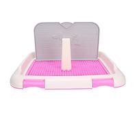 Dog Toilet with Simulated Wall, No More Torn Nappy Pads, Prevent Pets' Access to Mat, Easy to Clean, Suitable for Small Dogs, Absorbs 1 Liter of Urine, Easy Installation, Ideal