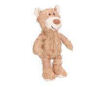 Dog Tooth Grinding Toy Interactive Bear Doll for Stone Prevention and Anxiety Relief (Yellow)