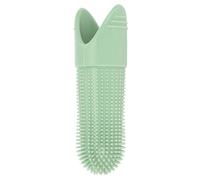 Dog Toothbrush, 360° Food Grade Silicone Bristles Pet Toothbrush for Dogs Cats Care. Offers Extended Length, Built to Last, Gentle and Safe Usage (Green)