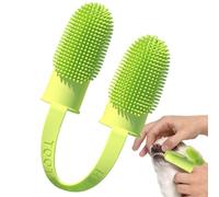 Dog Toothbrush: 360° Reusable Silicone Finger Brush, Complete Teeth Cleaning, Attachment for Dogs and Cats, Soft Care for Pets