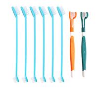 Dog Toothbrush,8 Pieces Pet Toothbrushes,2 Three Sided Pets Toothbrush,6 Double Head Tooth Brush,Multi-Angle Dental Cleaning Brushes for Dogs,for Clean Pet Cats Teeth