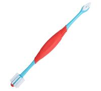 Dog Toothbrush Double Headed, Puppy Tooth Brush, Pet Den-tal Brush, Lightweight, Everyday Care Tool, 2.2x20.7cm, for Home Travel Outdoor Grooming Bathing Apartment