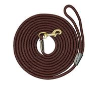 dog tow rope， Nylon Dog Lead Leash Black Durable Long Leads Rope Pet Training Walking Leashes 3M 5M 10M 20M(10M)