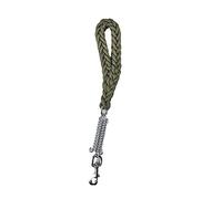 dog tow rope， Short Dog Leash Explosion Proof Medium Large Traction Hand Made Buffer(Green)