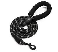 Dog tow rope， Strong Dog Leash Pet Leashes Reflective For Big Small Medium(Black,0.8cm 2M)