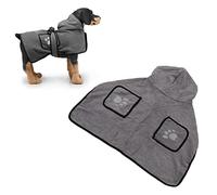 Dog Towel,Dog Towels for Drying Dogs,Dog Drying Robe Super Absorbent Quick Drying Dog Bathrobe Towel Hand Pockets Pet Supplies (XL)