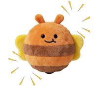 Dog Toy Ball - 3 Inch Chew Ball | Thermoplastic Rubber Toy - Interactive puppy rolling ball, lightweight 24g for indoor and outdoor play, exercise, training, and boredom relief, available in bee chick