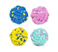 Dog Toy Ball 4 Pieces Bite-Resistant Floating Pet Game | Dog Pool Toys for Training Exercise Mental Stimulation Play Home Indoor Pool Water Travel