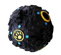 Dog Toy Ball - Denta Fun Pawcia Giggles | Interactive Chew Ball Feeder - Non-Stick Material Treat Ball Blue Black Size 7.5 10.5 12 cm Activity Training Snack