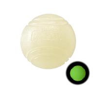 Dog Toy Ball Glow in The Dark, 3 Pcs Bounce Natural Rubber 6cm Indestructible Dog Ball, Light Up Teeth Training, Pets Interactive Chew Toys for Small Medium Large Pet