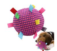 Dog Toy Ball, Interactive Dogs Ball, 6.3x6.3x6.3 Inches Colorful Packed Soft Durable Squeaky, Chew-Resistant Texture, Engaging Bounce Action, Pet Toys for Indoor Outdoor Training Playtime