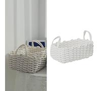 Dog Toy Basket, Storage Baskets with Handle Cotton Rope Storage Basket, Hand Knitting Nordic Desktop Storage Organizer Bathroom Organizers And Storage for Key Toys Snacks