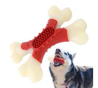 Dog Toy Bone for Chewers, Chew for Dogs, Chew Toy for Dogs with Bacon Flavour, Bone, Clean Toy Bone for Dog Teeth Indoors for Aggressive Chewers in the Living Room and