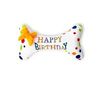 Dog Toy Bone Soft Plush Toy Dog Cake Birthday for Dogs Durable Interactive Dog Toy for Boredom Gift for Puppies Small Medium and Large Dogs