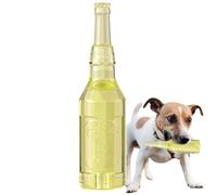 Dog Toy Bottle - Dog Toy Wine Bottle | Interactive Squeaky Floating Chew Toy, Teething Tennis Bottle with Ball Inside, Bite Resistant Pet Supplies