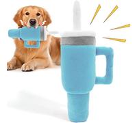 Dog Toy Cup - 9 x 13 x 27 cm, Soft PP Cotton Puppy Chew Toy, Squeaky Interactive Dog Toy with Teeth Cleaning and Oral Care Function | Jo