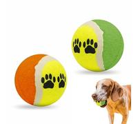 Dog Toy Fetch Tennis Balls Sport Play Dog Ball Toy For Training Lessons Practice Throwing Machines Playing Interactive Fetch Fun Activities Outdoor Essentials Pet Accessories (Pack Of 2)
