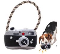 Dog Toy for Teething Pet Chew Toy - Stuffed Flowering, Squeaky Dog Chew Toy, Cute Plush Doll Camera Shaped Plush for & Teething