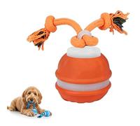 Dog Toy, Interactive Dog Toys-360° Smart Automatic Rolling Moving,2026 Upgraded Motion Activated Squeaky Cat Balls, Automatic for Bored Pet Cats Dogs (Orange)