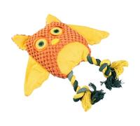 Dog Toy Owl with Noise - Funny Puppy Training Toy | Teeth Cleaning Cutlets, Durable Pet Bite Toys, Squeaky Intelige