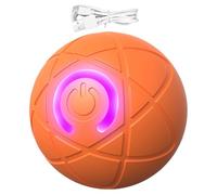 Dog Toy Rolling Ball - 2.05 Inches Touch Activated Interactive Ball | PC TPE Ball Light USB Rechargeable - Durable Smart Toy for Dogs Training Exercise Home Night