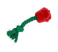 Dog Toy Rose - Captivating Sound Activity, 10 x 4 cm Size Teething Ring Item Set, Mental Challenge Soothing, Plush Material Puppy Relief Things | Animal Gift for Breeds and Pet Owners