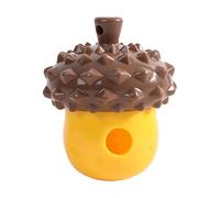 Dog Toy - Rubber Squeaker Ball, Interactive Pet Plaything | Slow Feeder Enrichment Puzzle Natural Behavior Support Healthy Eating Habit Promotion Exercise Gadget For Teething