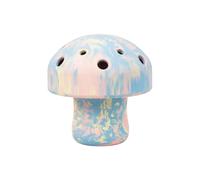 RUFFWEAR Porcini Dog Toy, Interactive Large Dog Chew Toy & Slow Feeder, Pet Safe Dog Treats Dispenser Ball, Natural Latex Rubber Tough Adult & Puppy Toy & Everyday Dog Enrichment Toy Game, Blue Prism